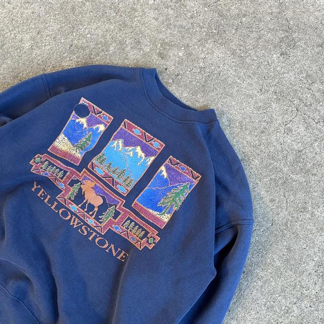 Vintage 1997 Cowboy crewneck sweatshirt. Mens XL in - Depop