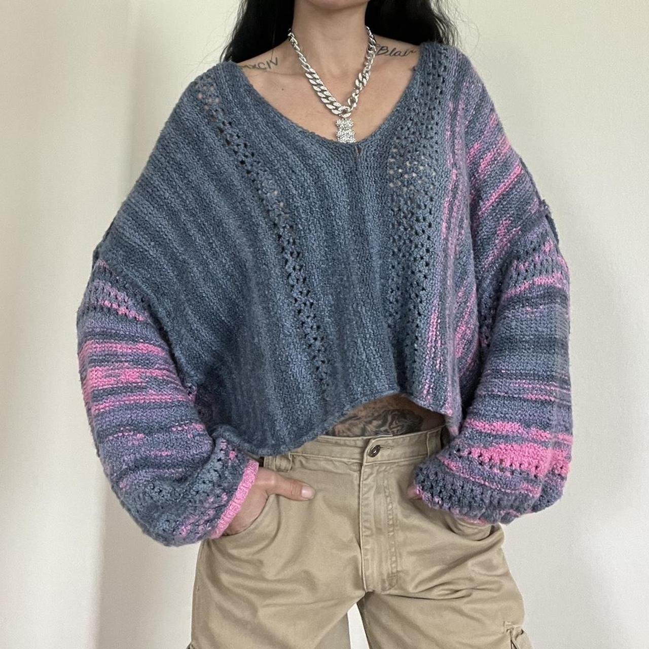 Adorable Free People Oversized Knit Sweater With A... - Depop