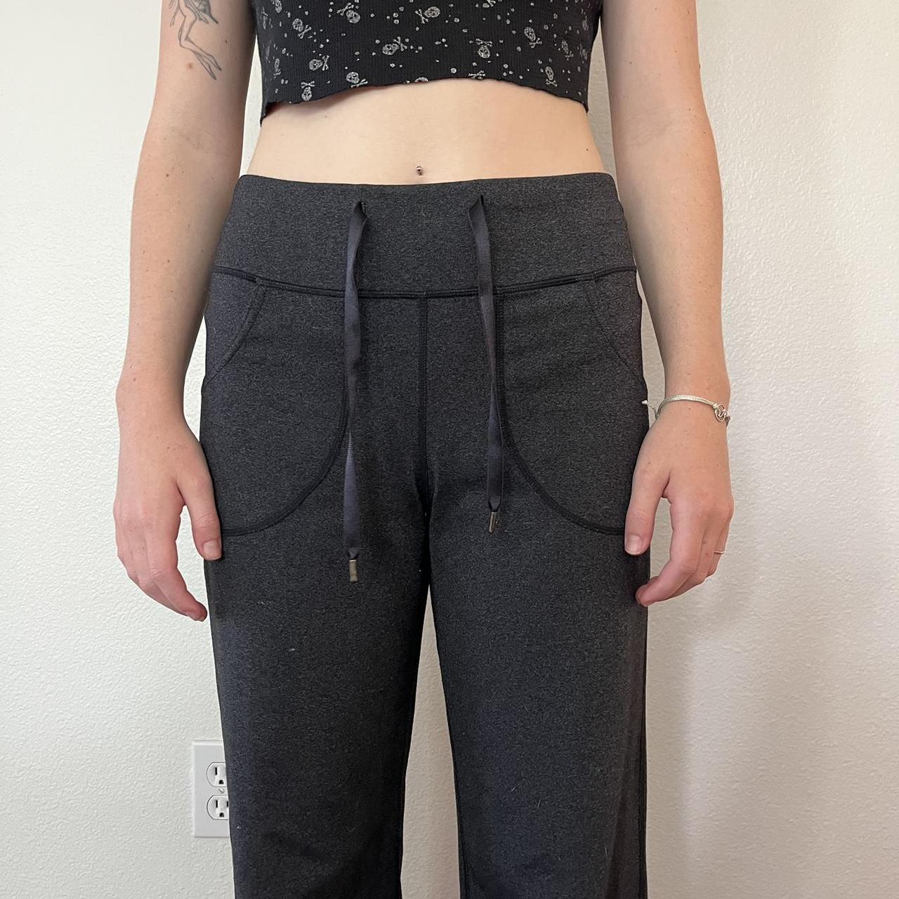 Grey Draw String Waist Flare Leg Sweat Jogger