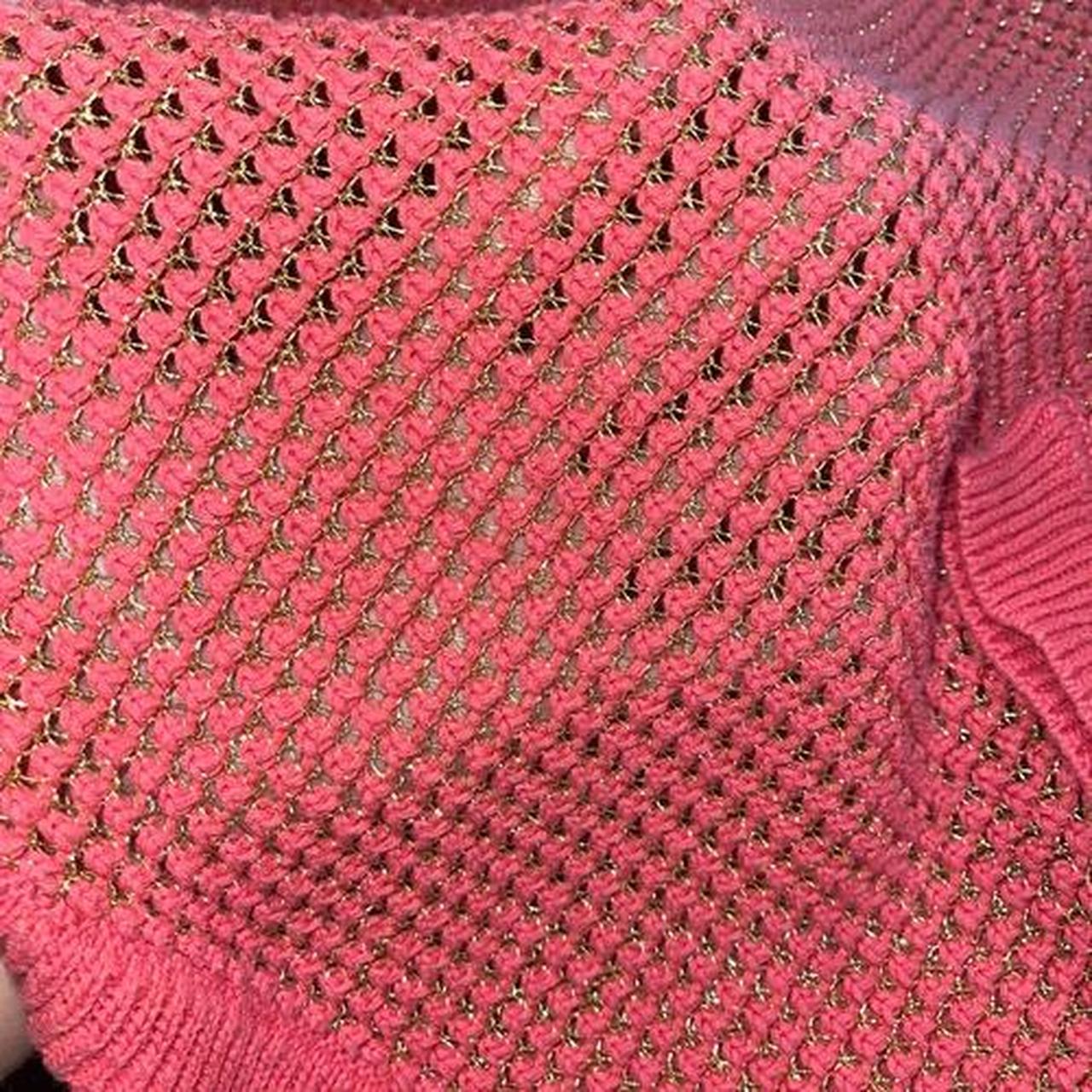 Apt. 9 Women's Sweater - Pink/Gold - S – Apt. 9 O… - image 3