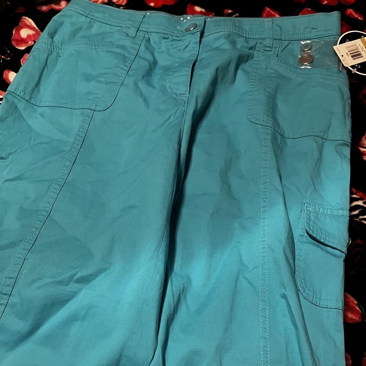 Cute Y2K Acubi cargo teal pants #y2k #acubi #cargo... - Depop