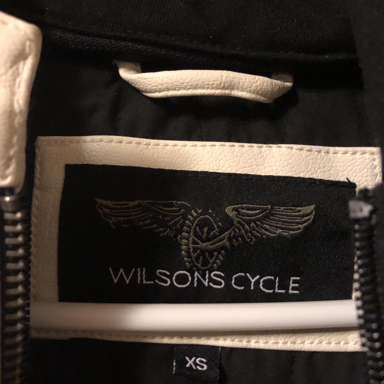 Wilson’s Leather Men's White and Black Jacket (2)
