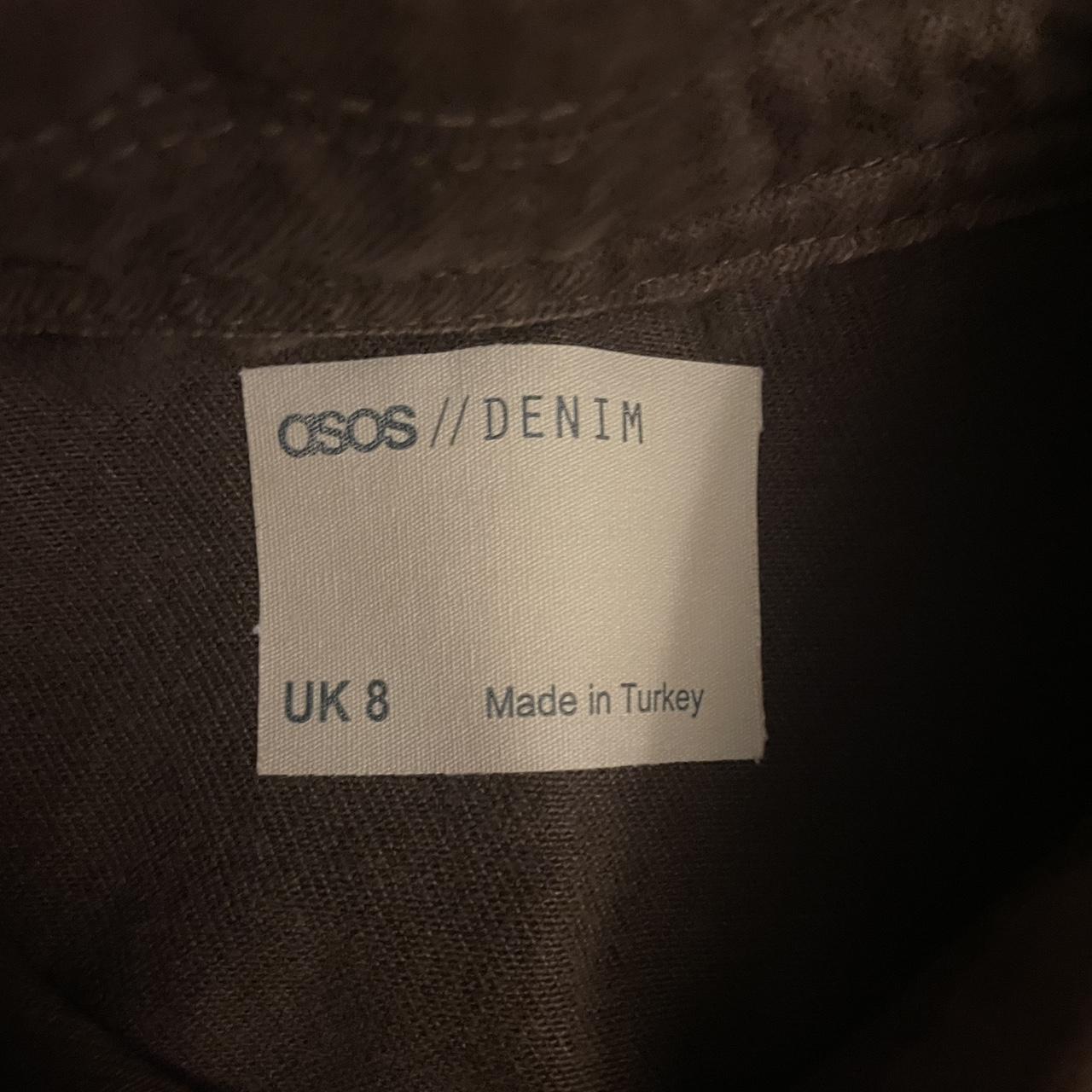 Cropped brown jean jacket Depop