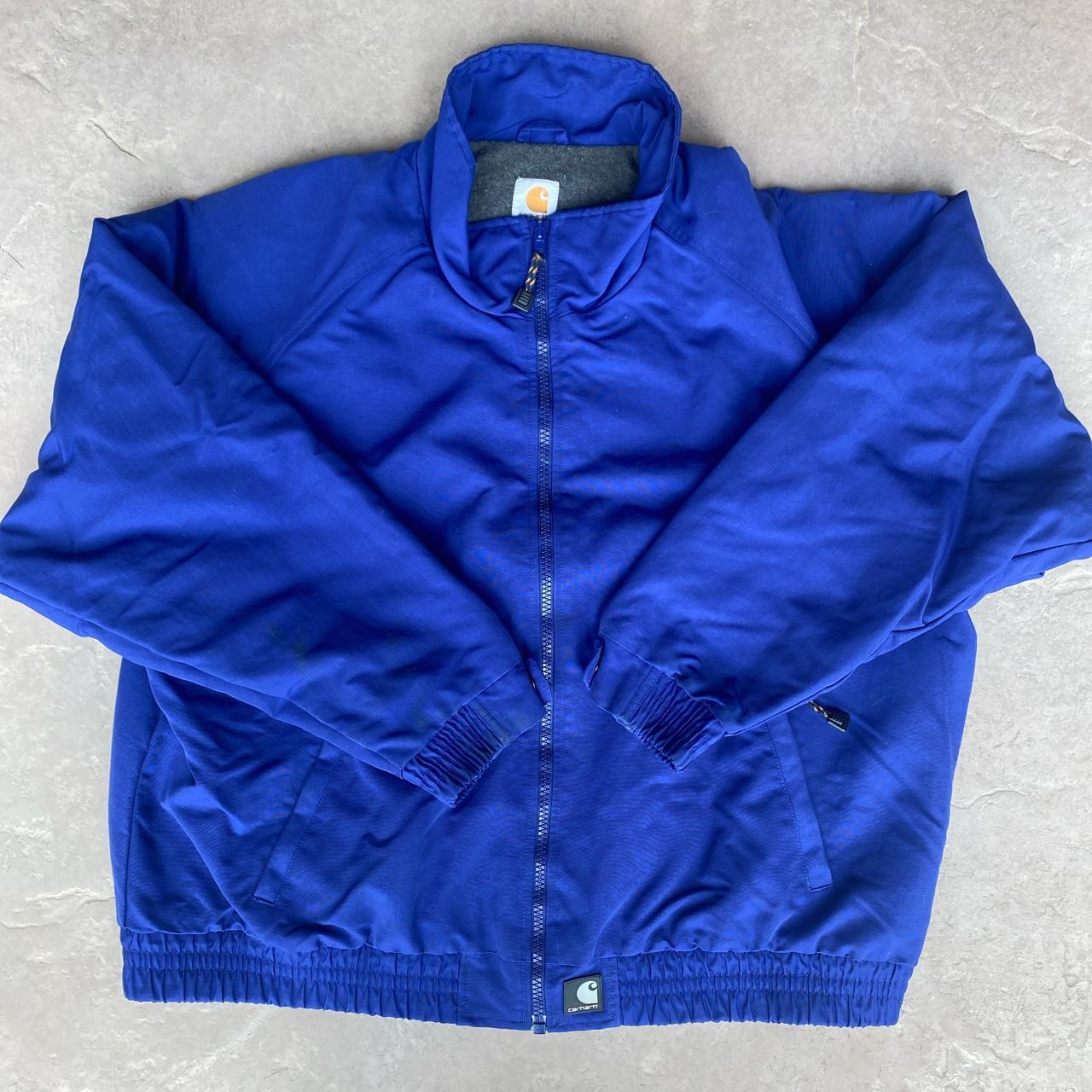 Carhartt Men's Blue Jacket Depop