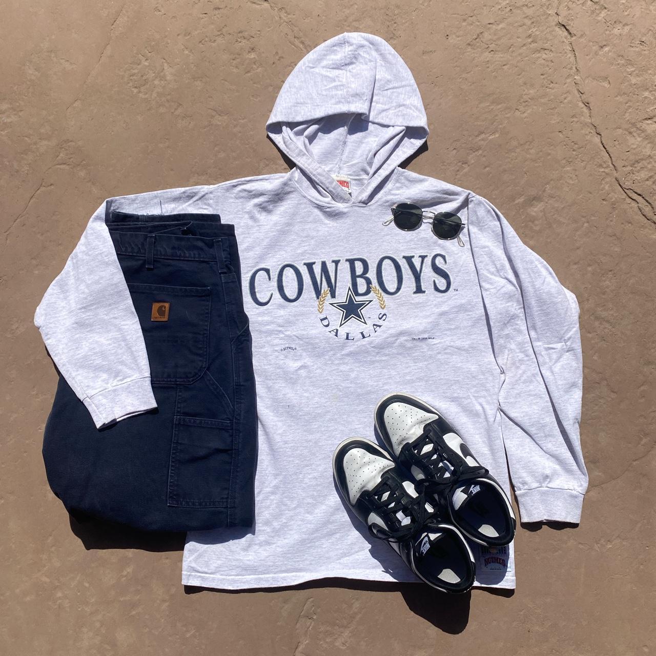 80s/90s VINTAGE CAMPRI DALLAS COWBOYS JACKET - Depop