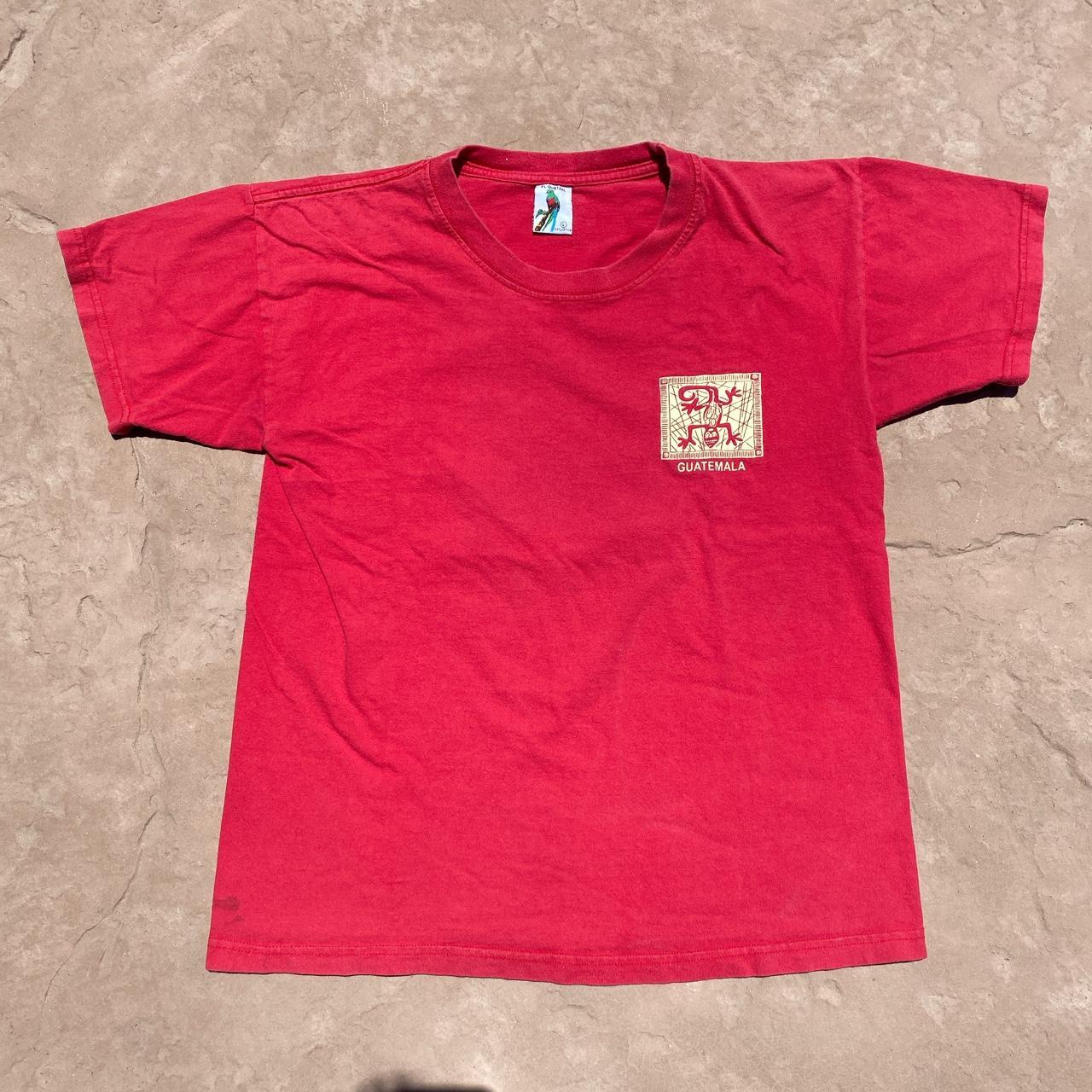 Men's Red and Cream T-shirt | Depop