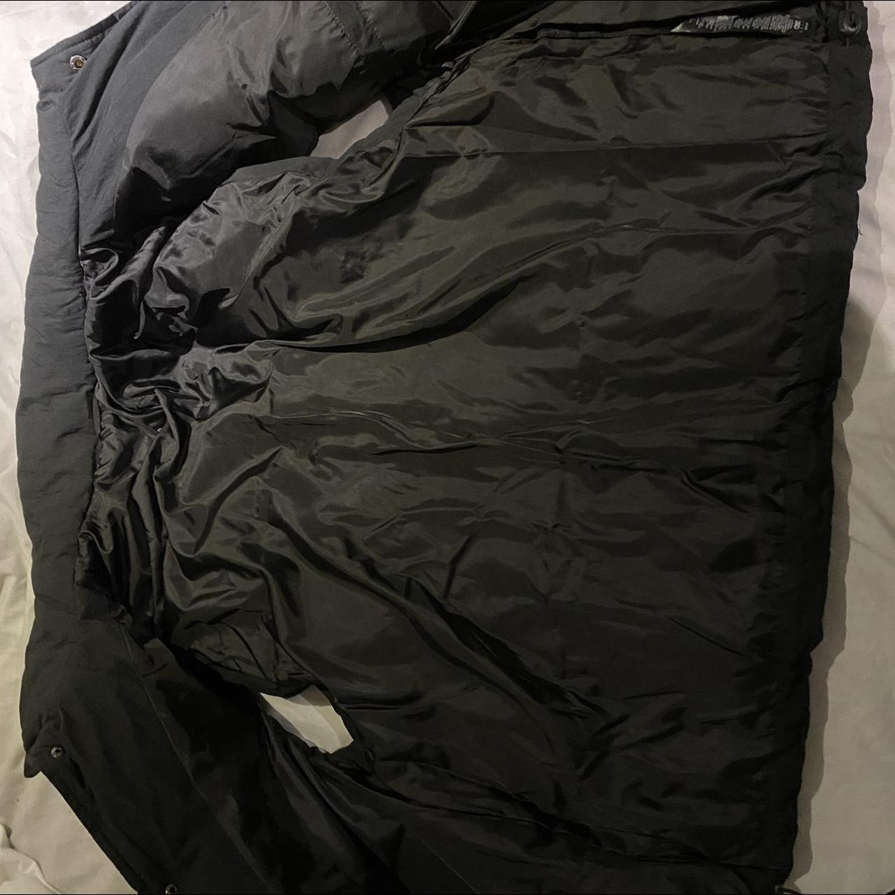 oversized all black opium puffer jacket brand new... - Depop