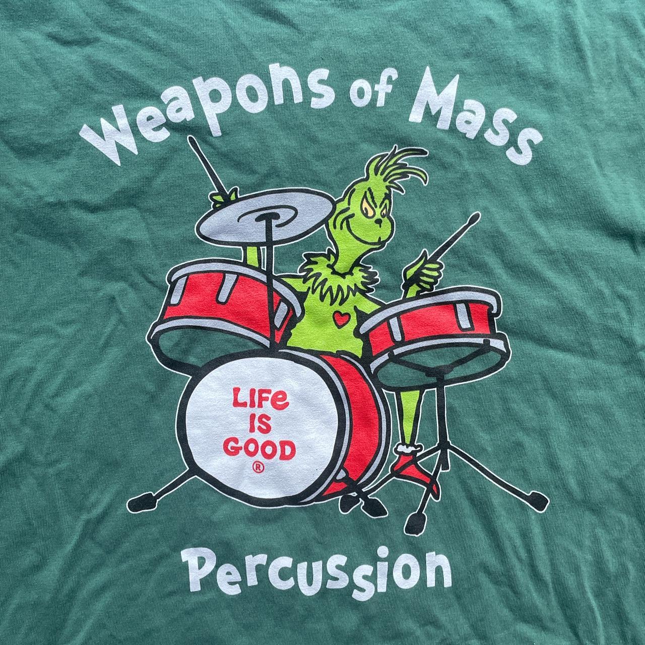 Life Is Good Weapons Of Mass Percussion Tee Never Depop