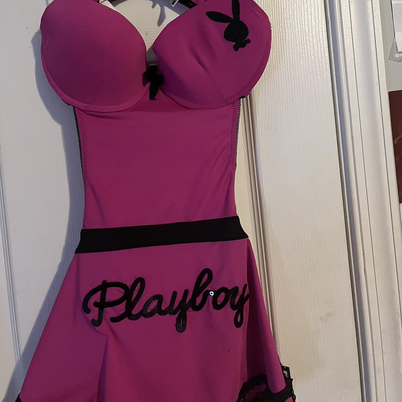 Playboy Women's Pink Fancydress Depop