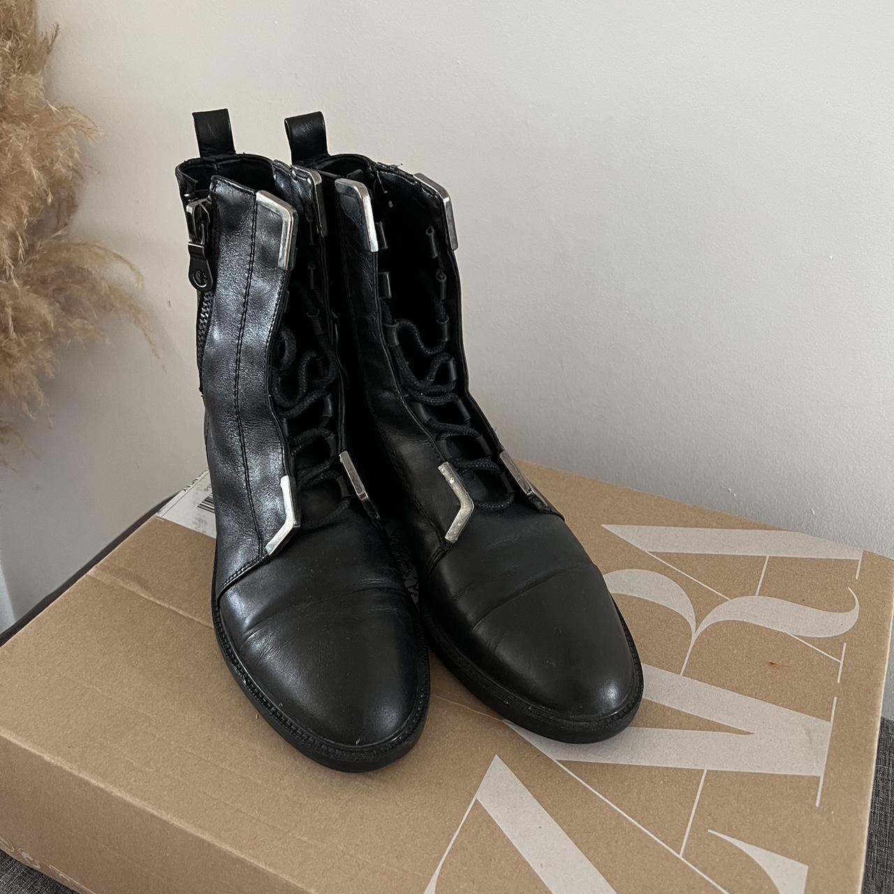 zara girls black boots