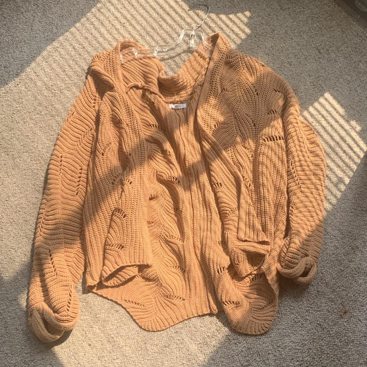 Fall Brown Cardigan Size XL Women’s Brown... Depop