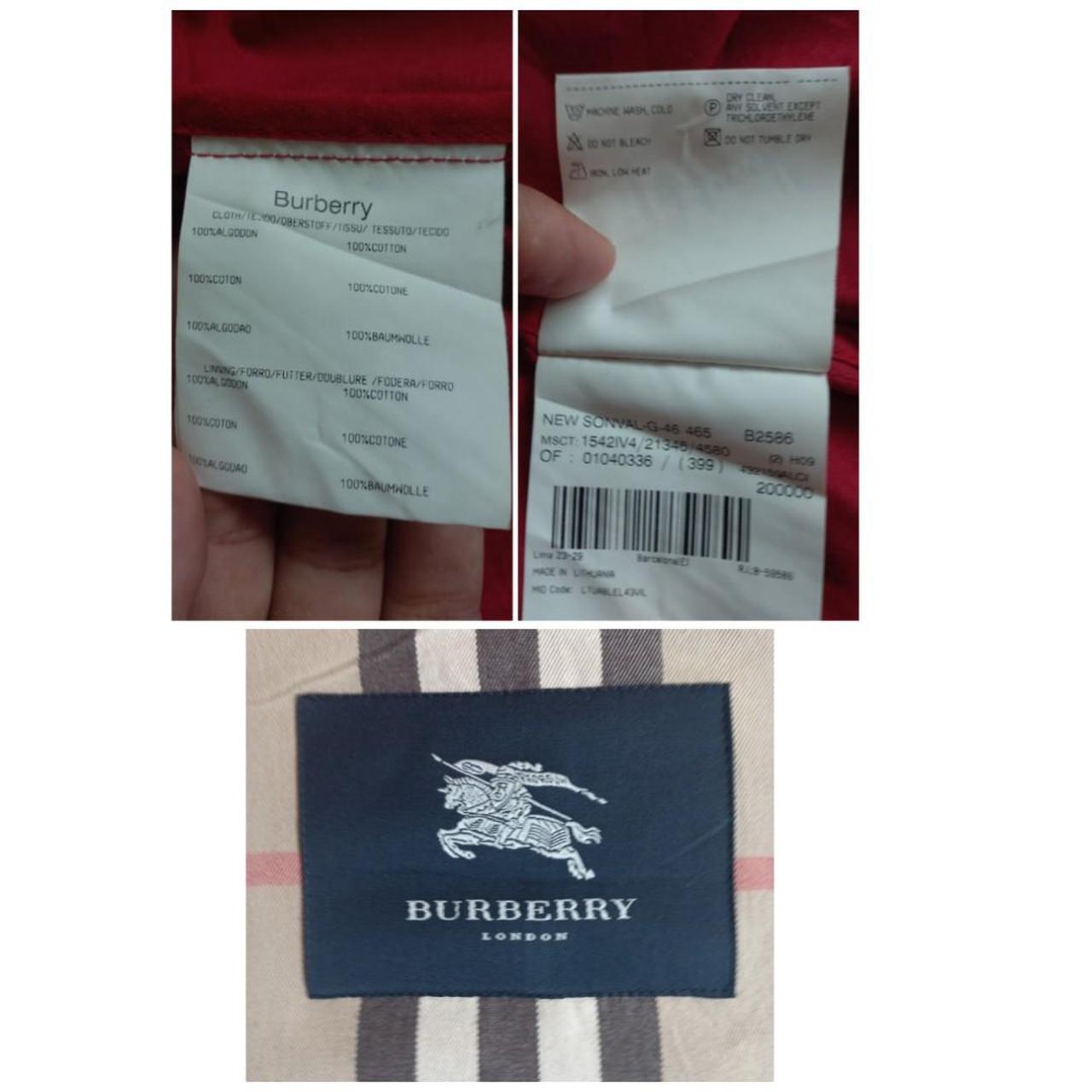 Men's Original Burberry LONDON red Jacket COTTON SZ... - Depop