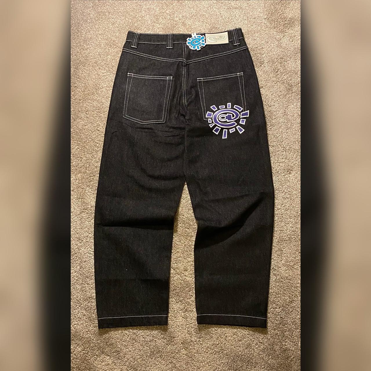 always do what you should do black and purple jeans... - Depop