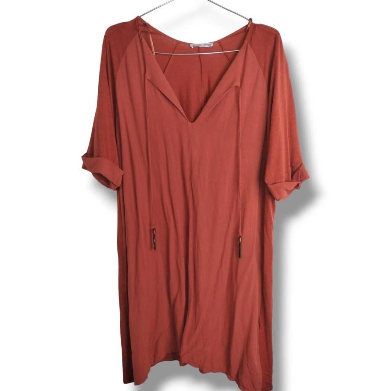 Zara rust outlet dress