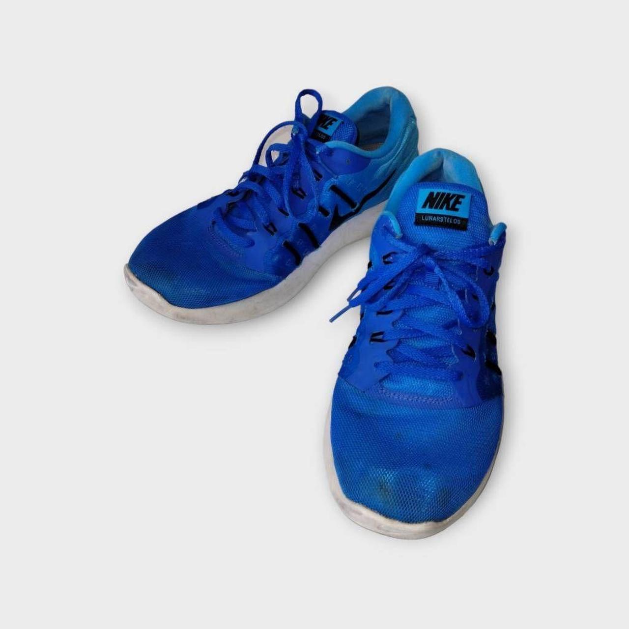 Nike lunarstelos blue running shoes best sale