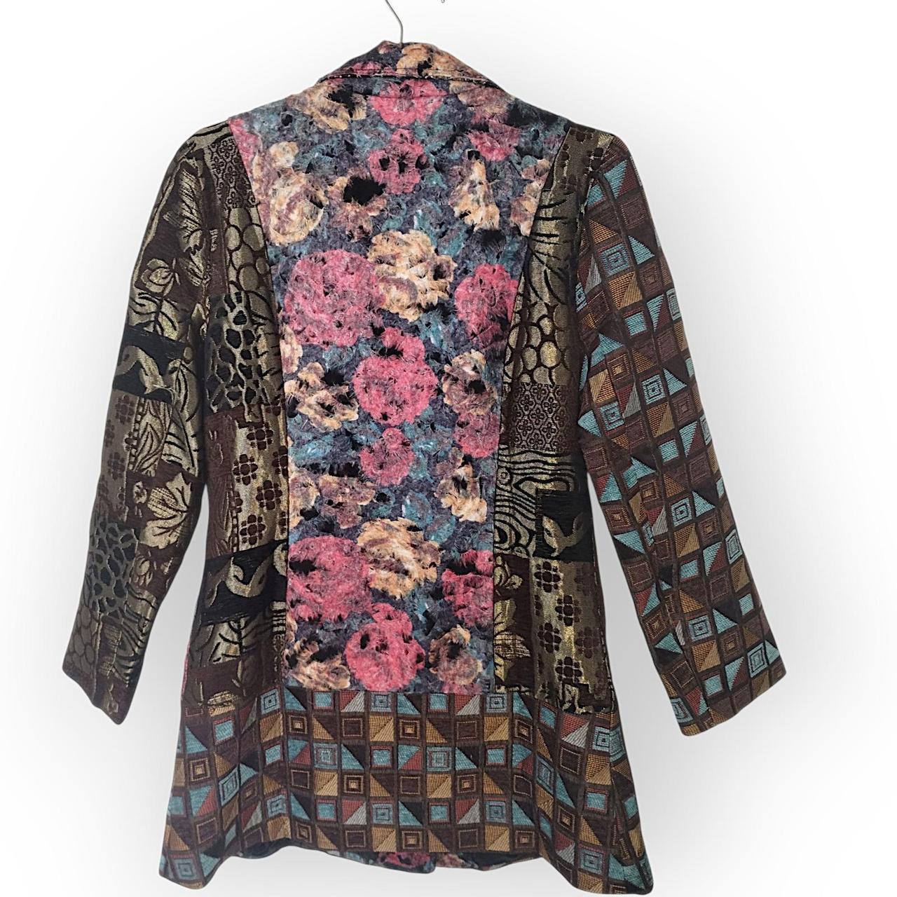 Bed Threads Women's Blazer Jacket - Multi/Brown -… - image 2