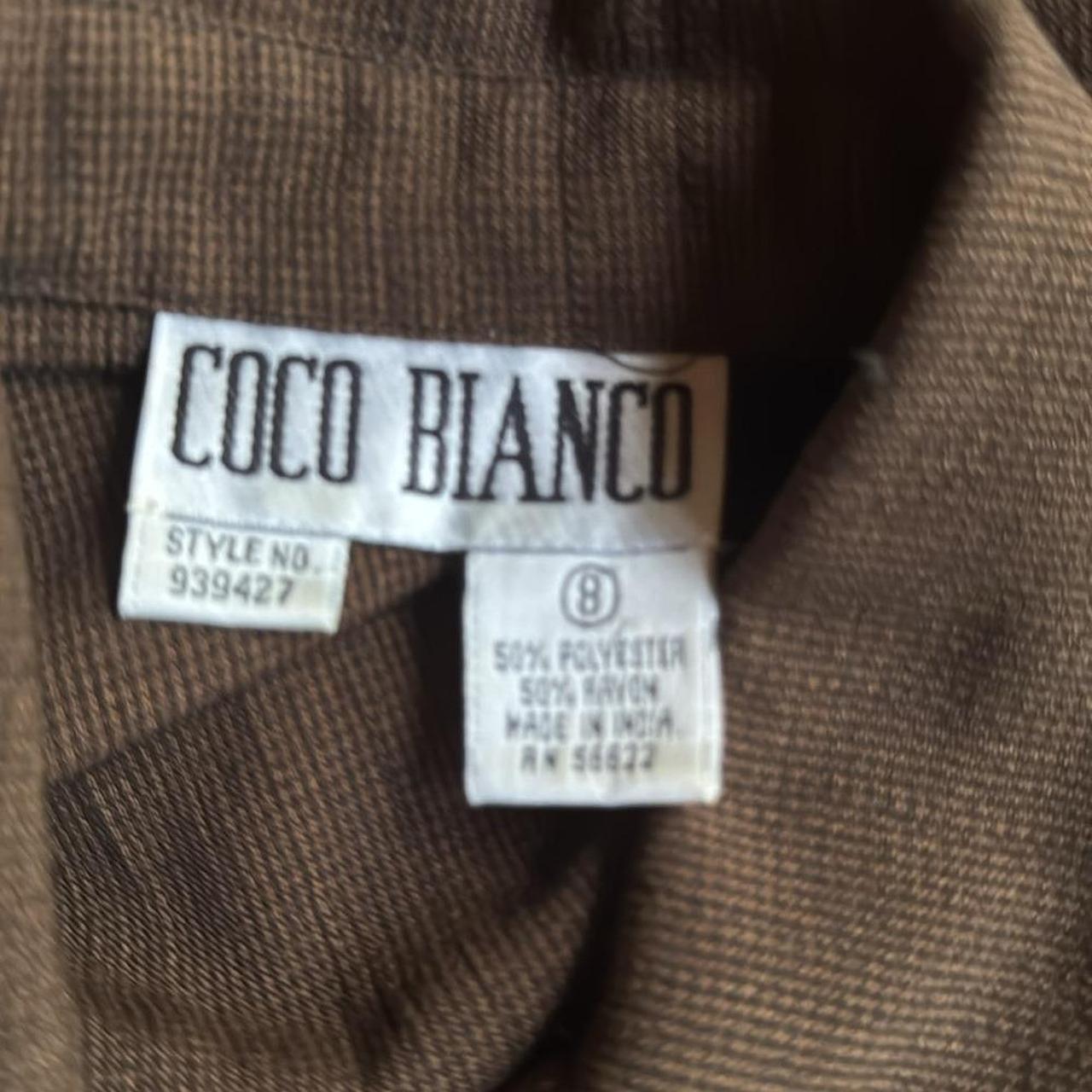 Vintage Women's Shirt Dress - Brown - 8 – 1990s d… - image 6