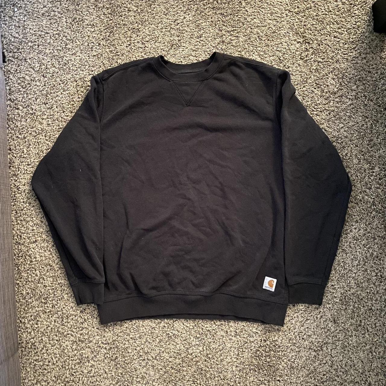 Carhartt Men's Black Sweatshirt Depop