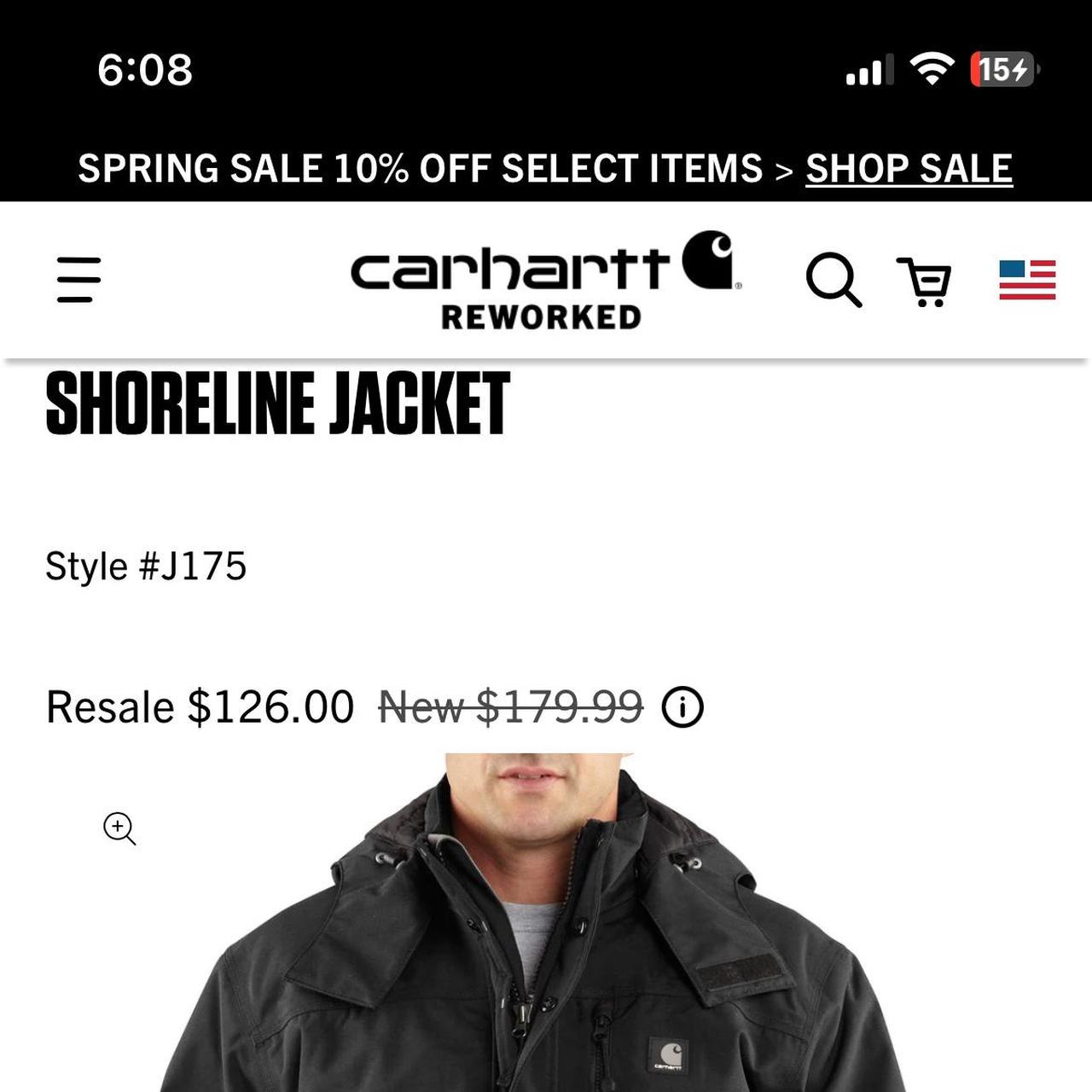 Carhartt Shoreline Jacket Worn once still have tag Depop