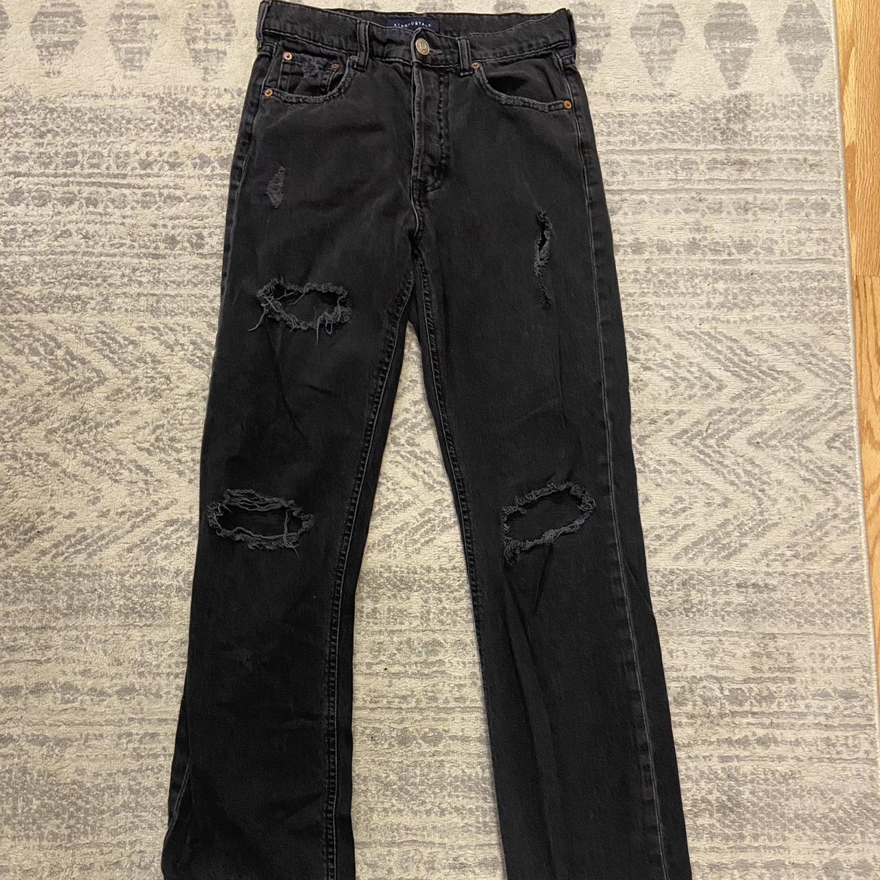 Black Aeropostale 90s baggy jeans great condition,... - Depop