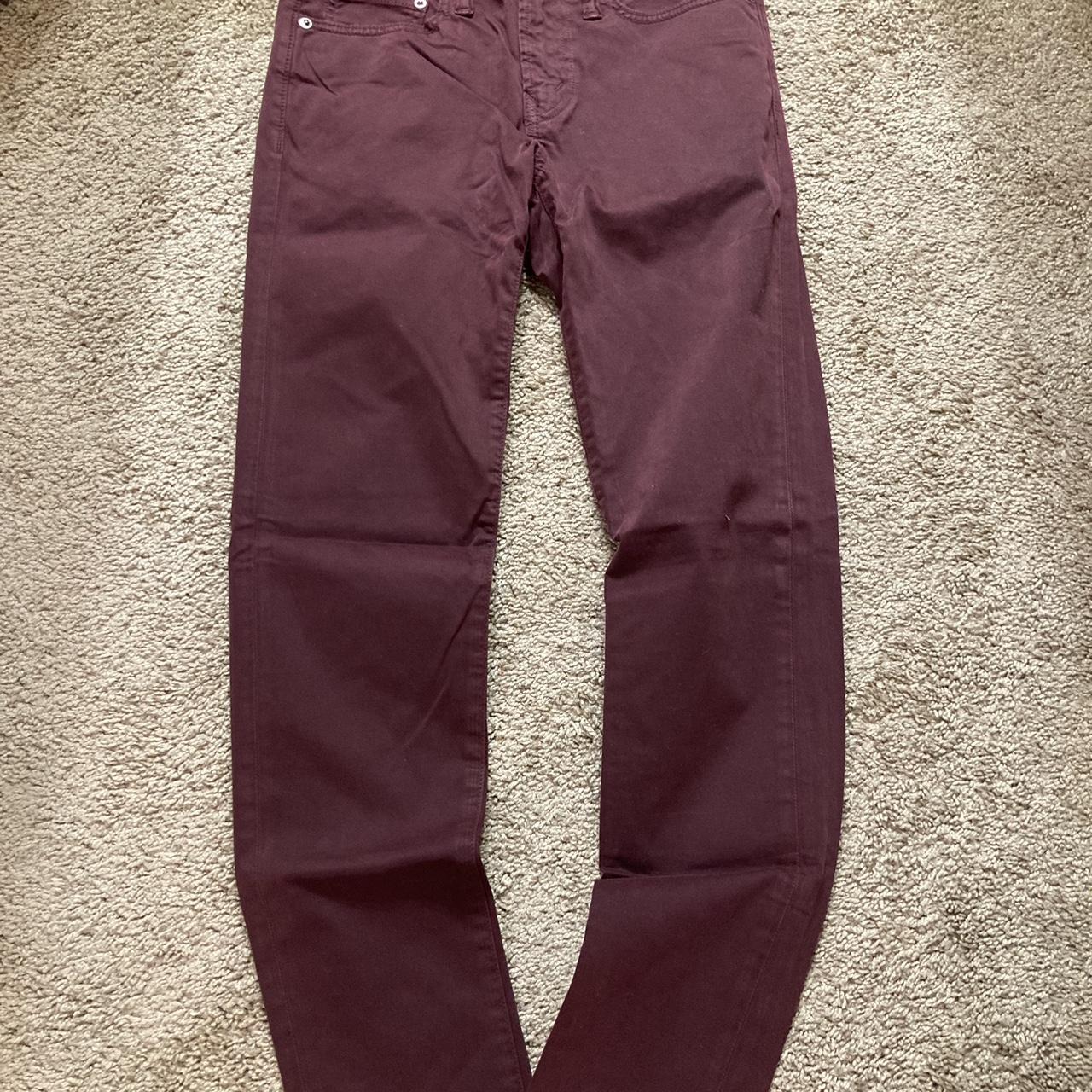 American Eagle pants burgundy size 29 slim fit Depop