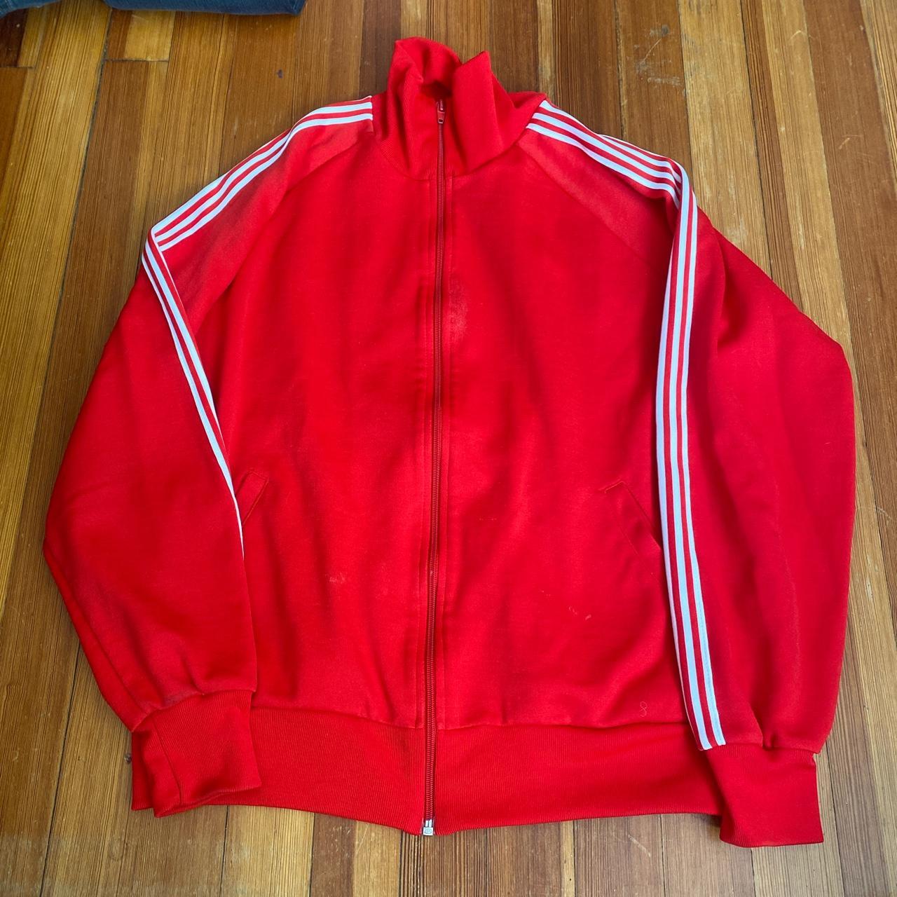 Vintage Red Track Jacket Brand Sir Baron Size... Depop
