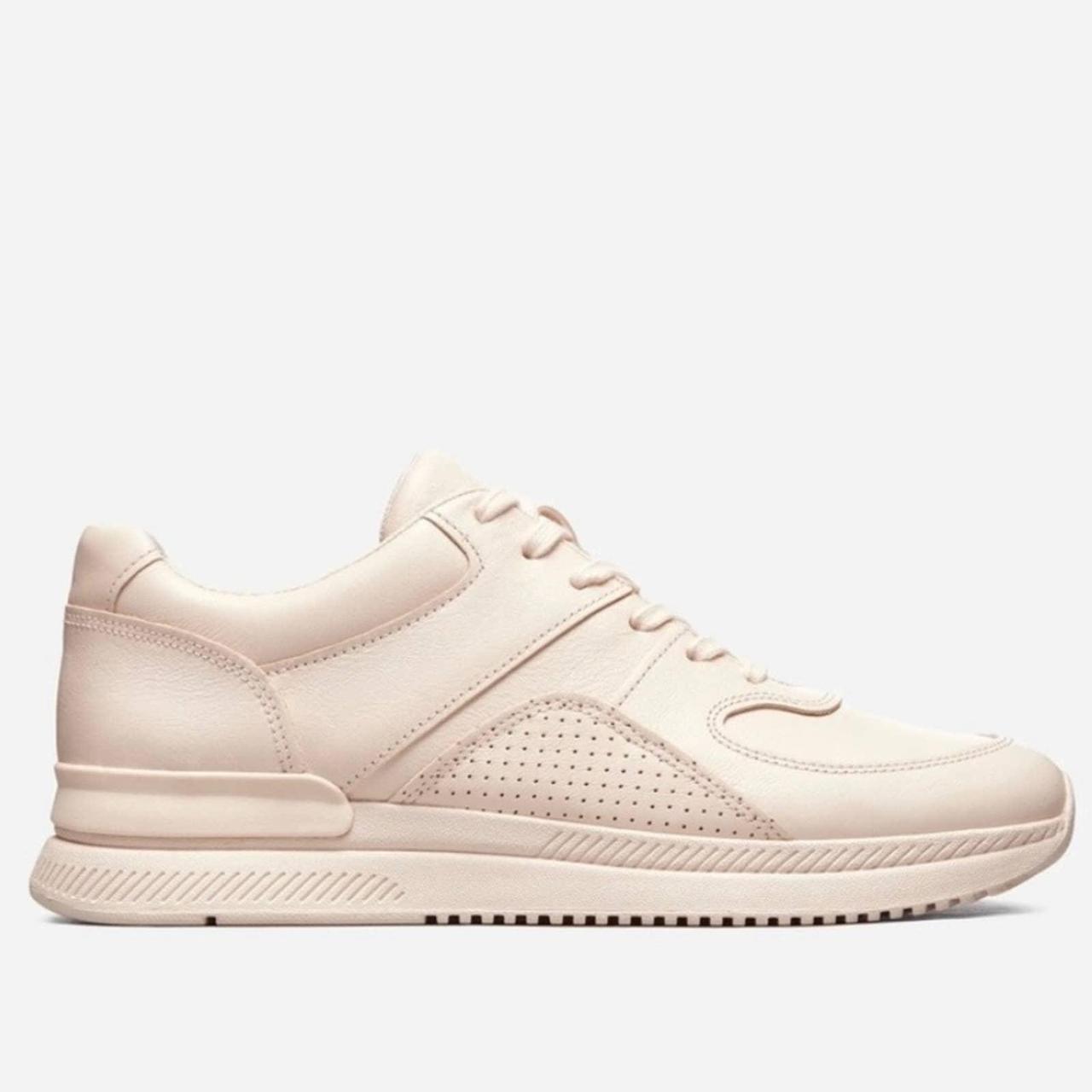 NWB Everlane The Trainer Leather Lace Up Sneaker in Blush Pink, Size 13.5