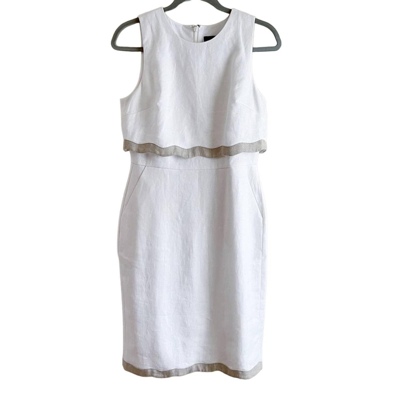 J Crew outlet Dress Going Places Linen Sheath