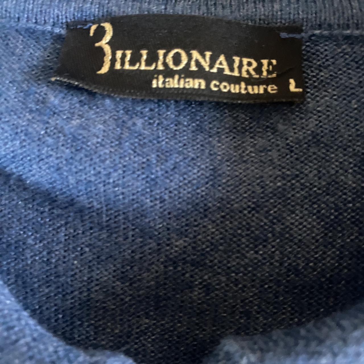 Billionaire Men's Black and Blue Jumper (3)