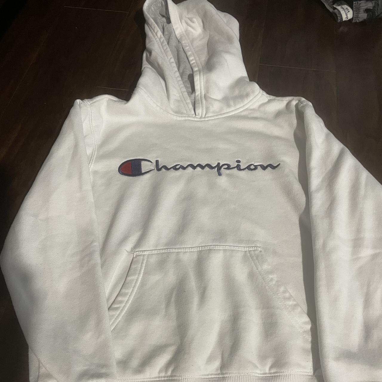 Champion Hoodie BOYS Medium fits Woman’s small!! •... - Depop