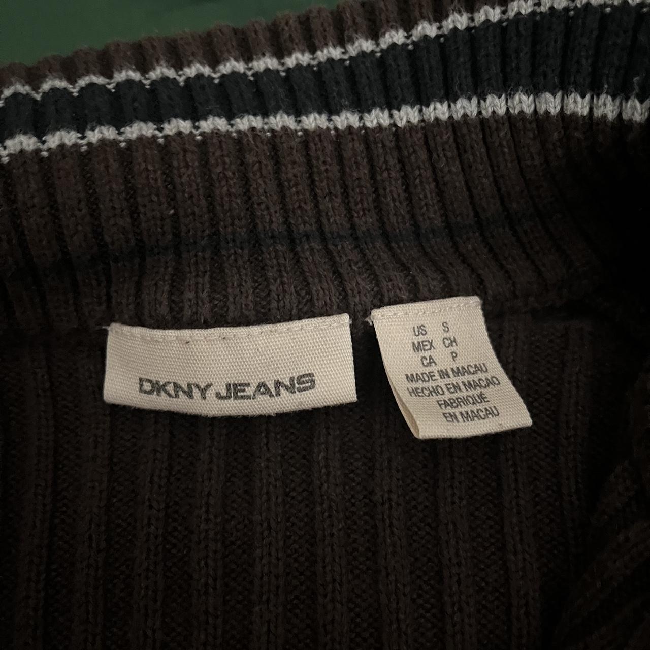 DKNY Women's Brown and Black Jumper (2)