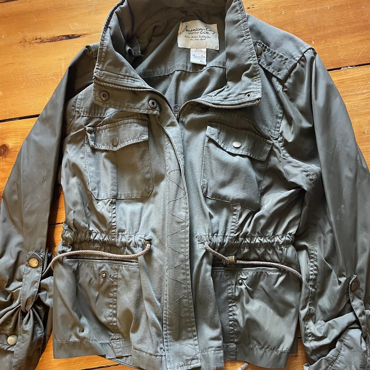 Junior Combat Jacket army green very good Depop