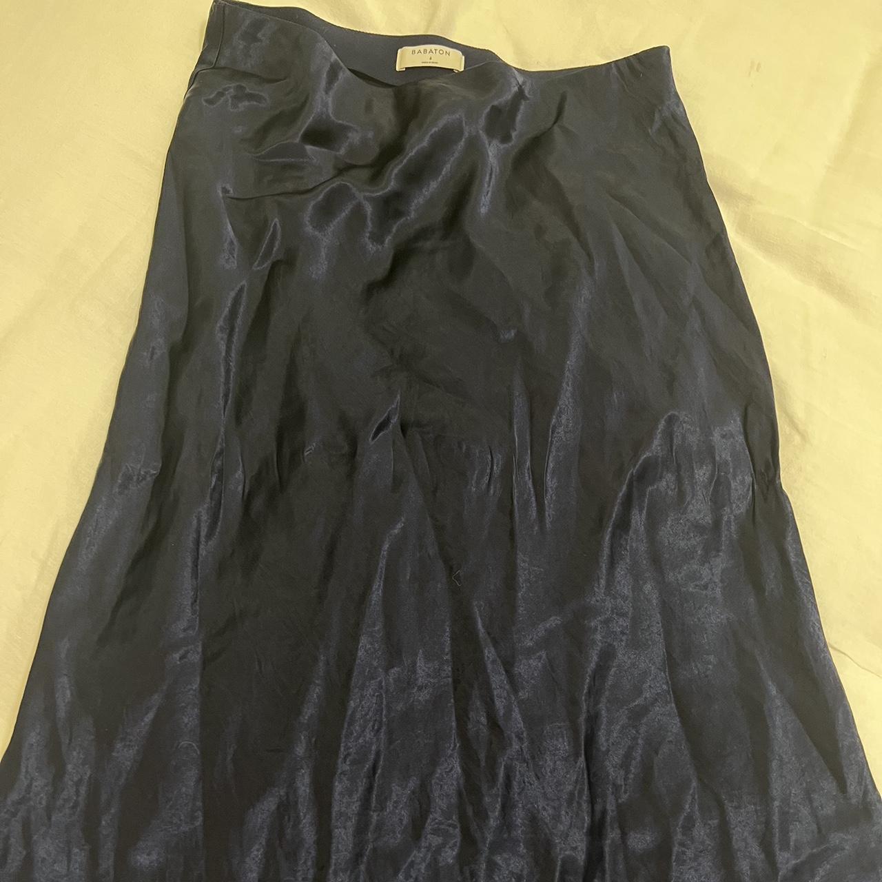 Aritzia Women's Navy Skirt | Depop