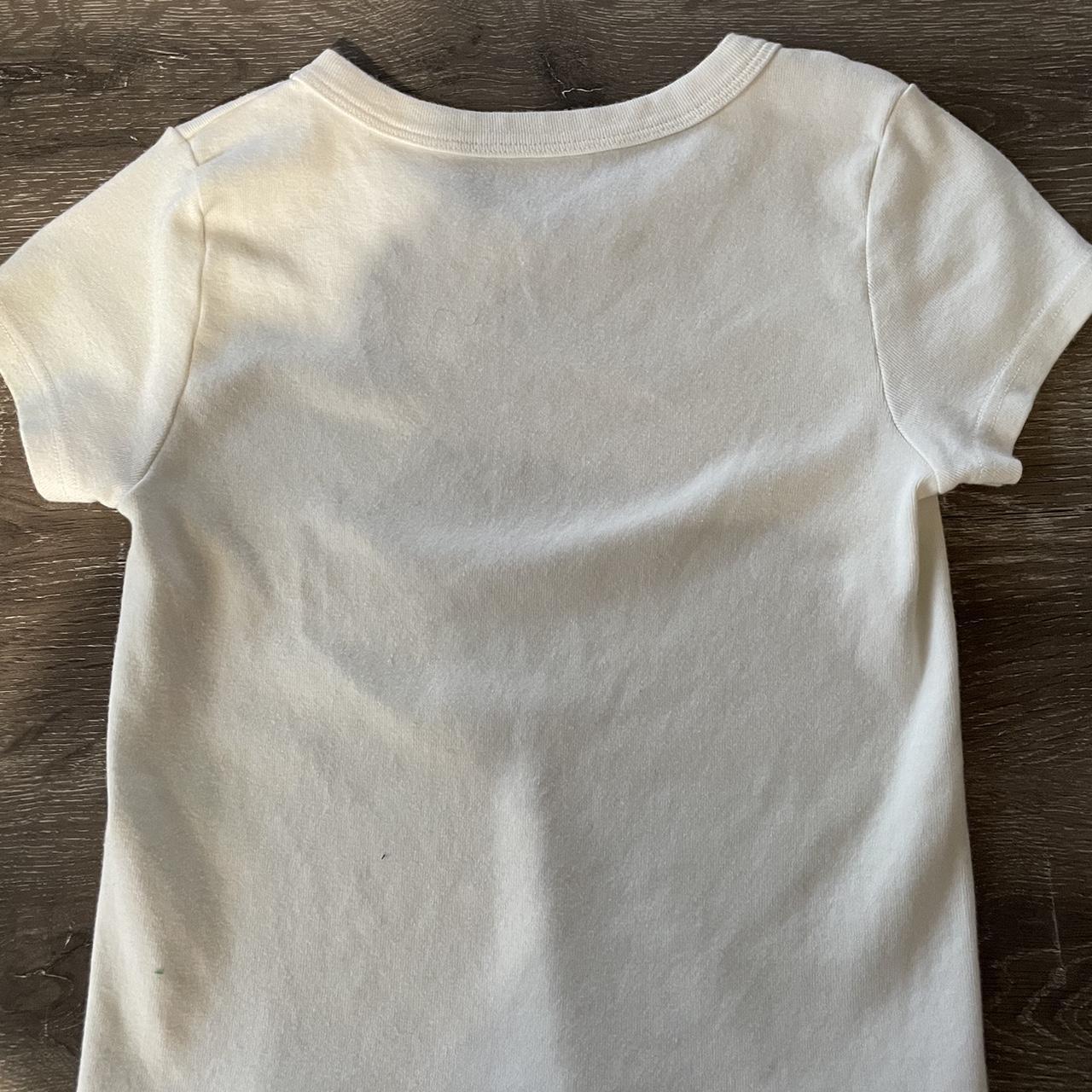 brandy melville “newport beach” white crop... Depop