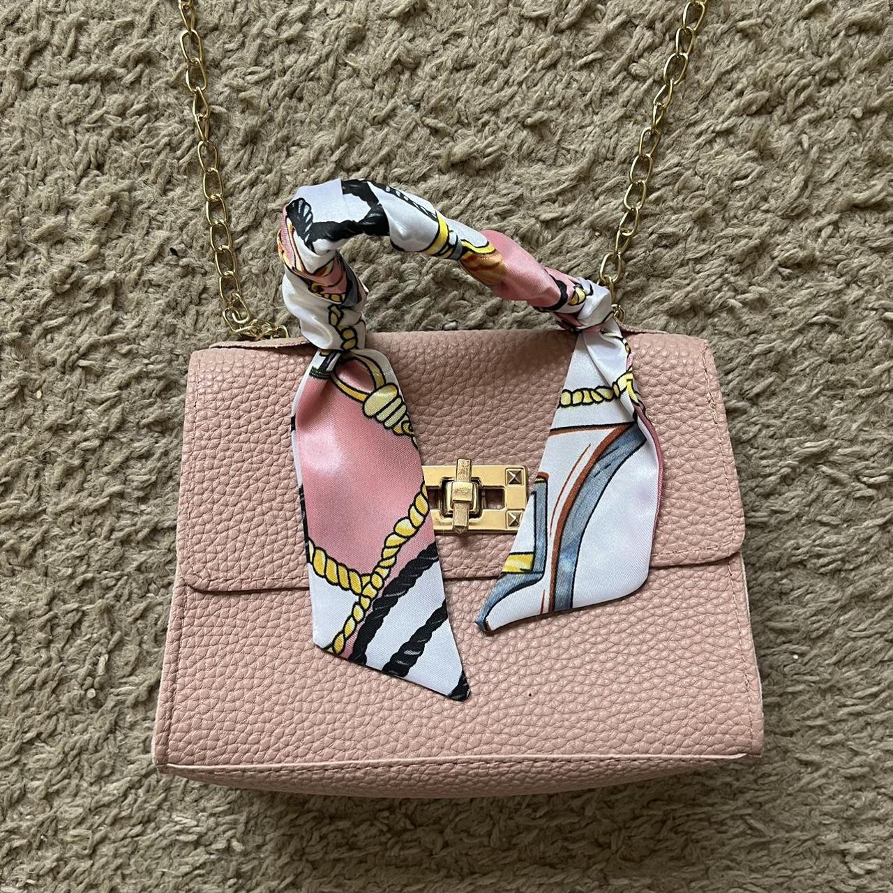 Pink purse best sale with chain strap