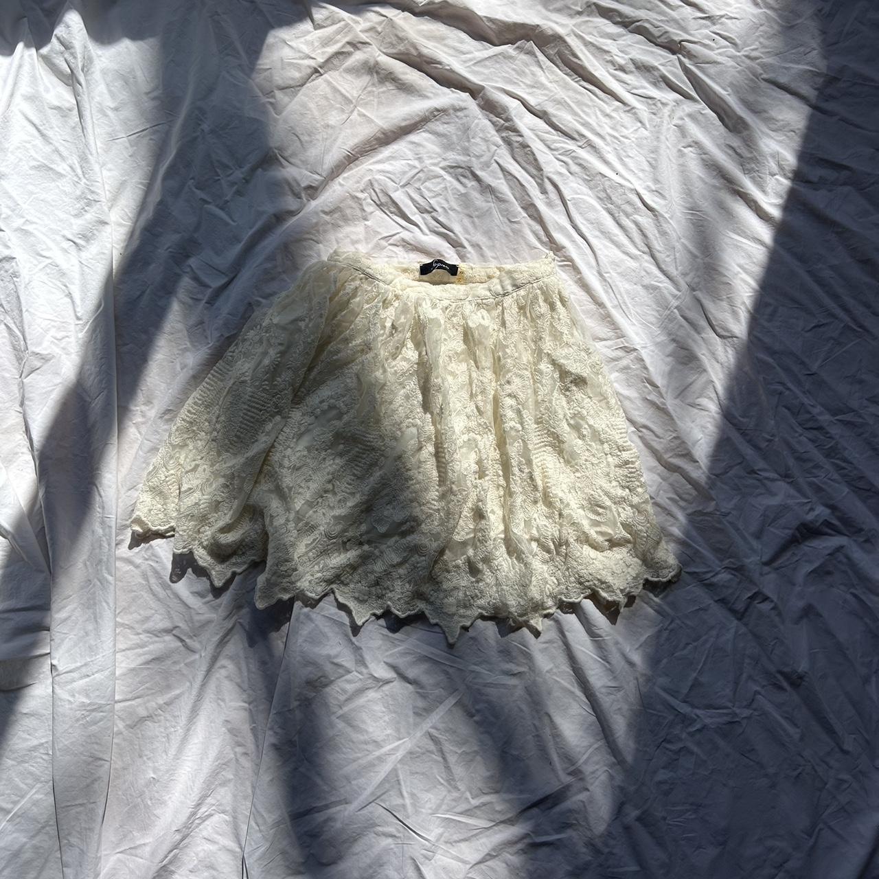 Women's Skirt - Cream/White - XS – vintage sopran… - image 1