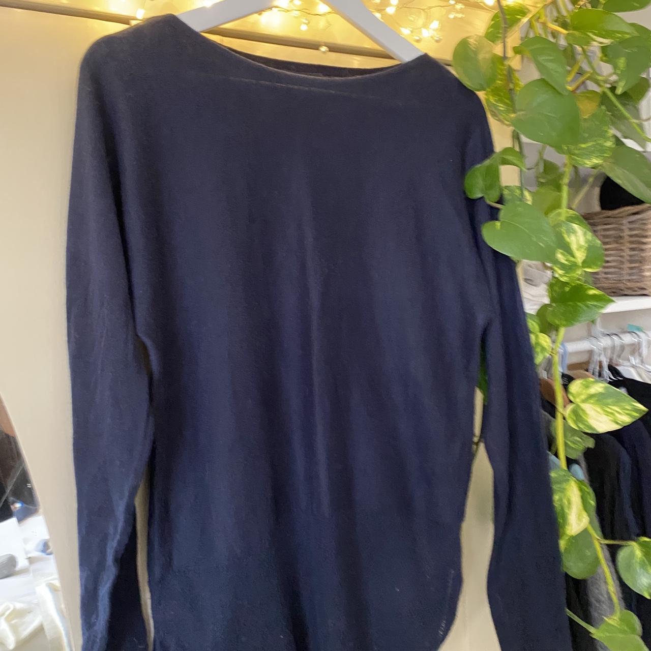 White Company navy jumper. Size 8/Xsmall.... - Depop