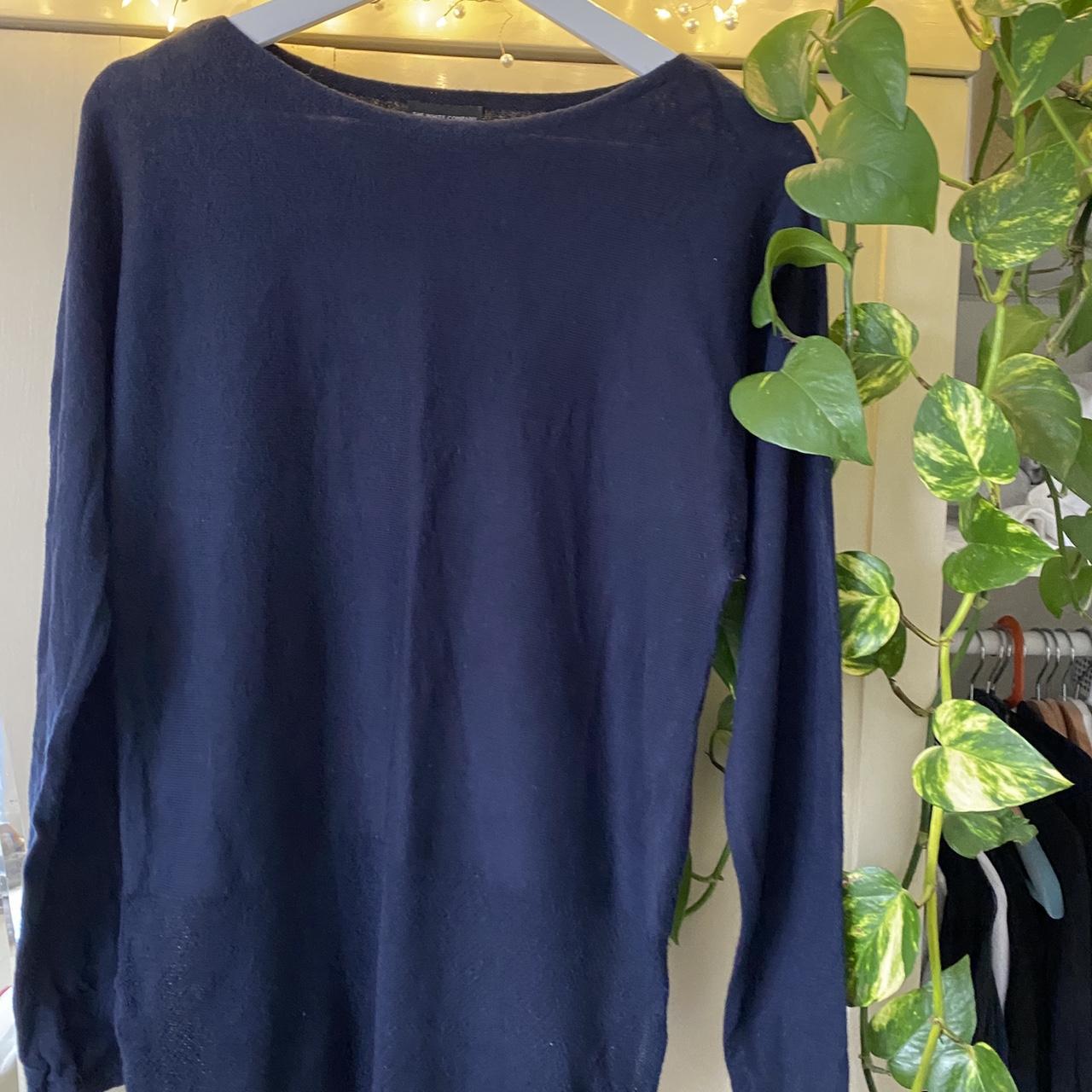 White Company navy jumper. Size 8/Xsmall.... Depop