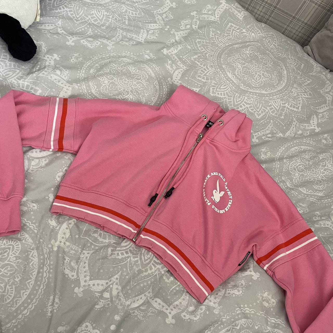 Playboy Women's Pink Hoodie | Depop