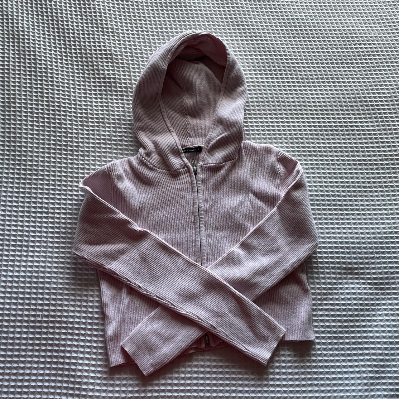 Brandy Melville Double Zipper Crop Jacket Depop