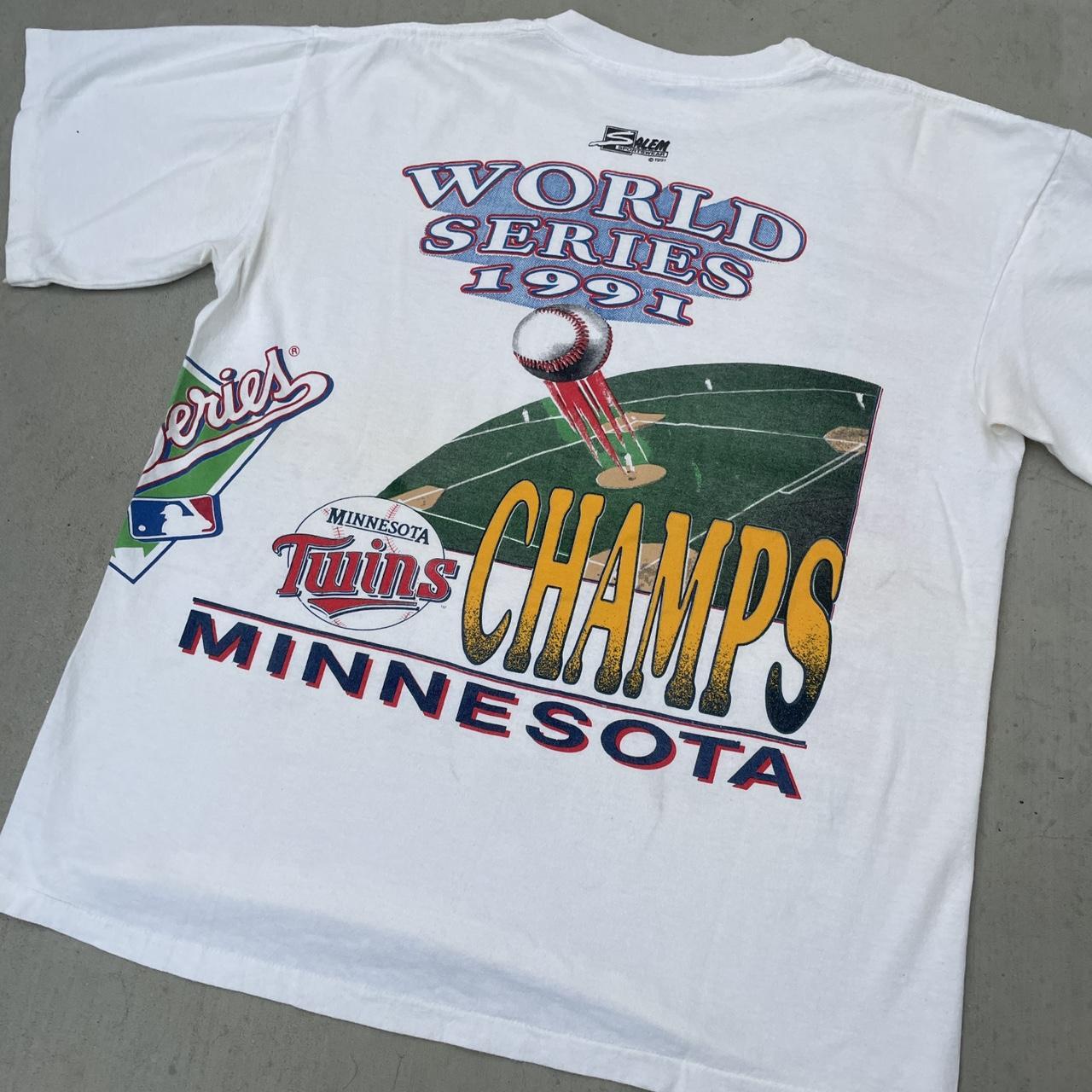 90s Minnesota Twins 1991 World Series Champions t-shirt Large