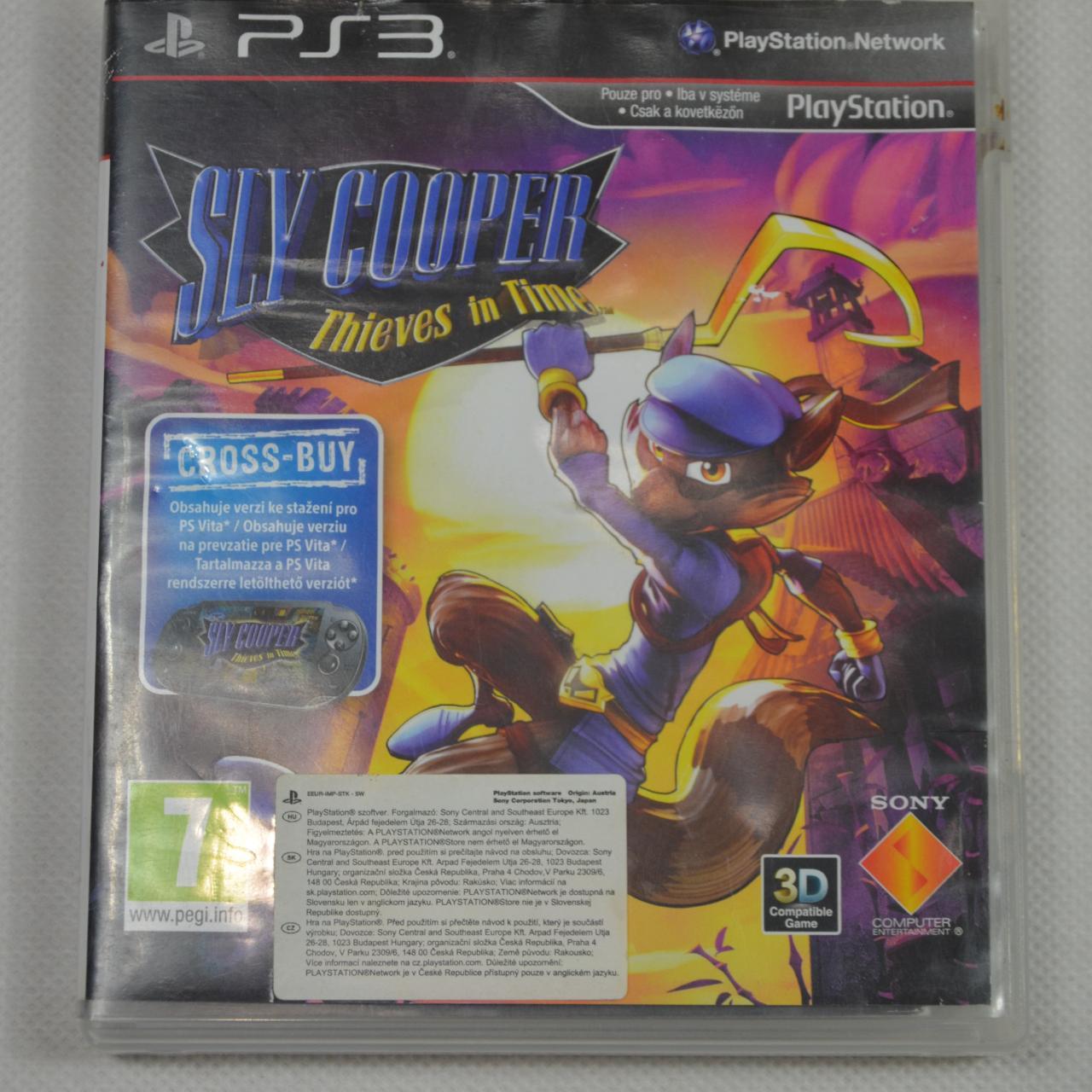 Playstation 3 PS3 Game Sly Cooper Thieves In Time Case & Game Only No Manual