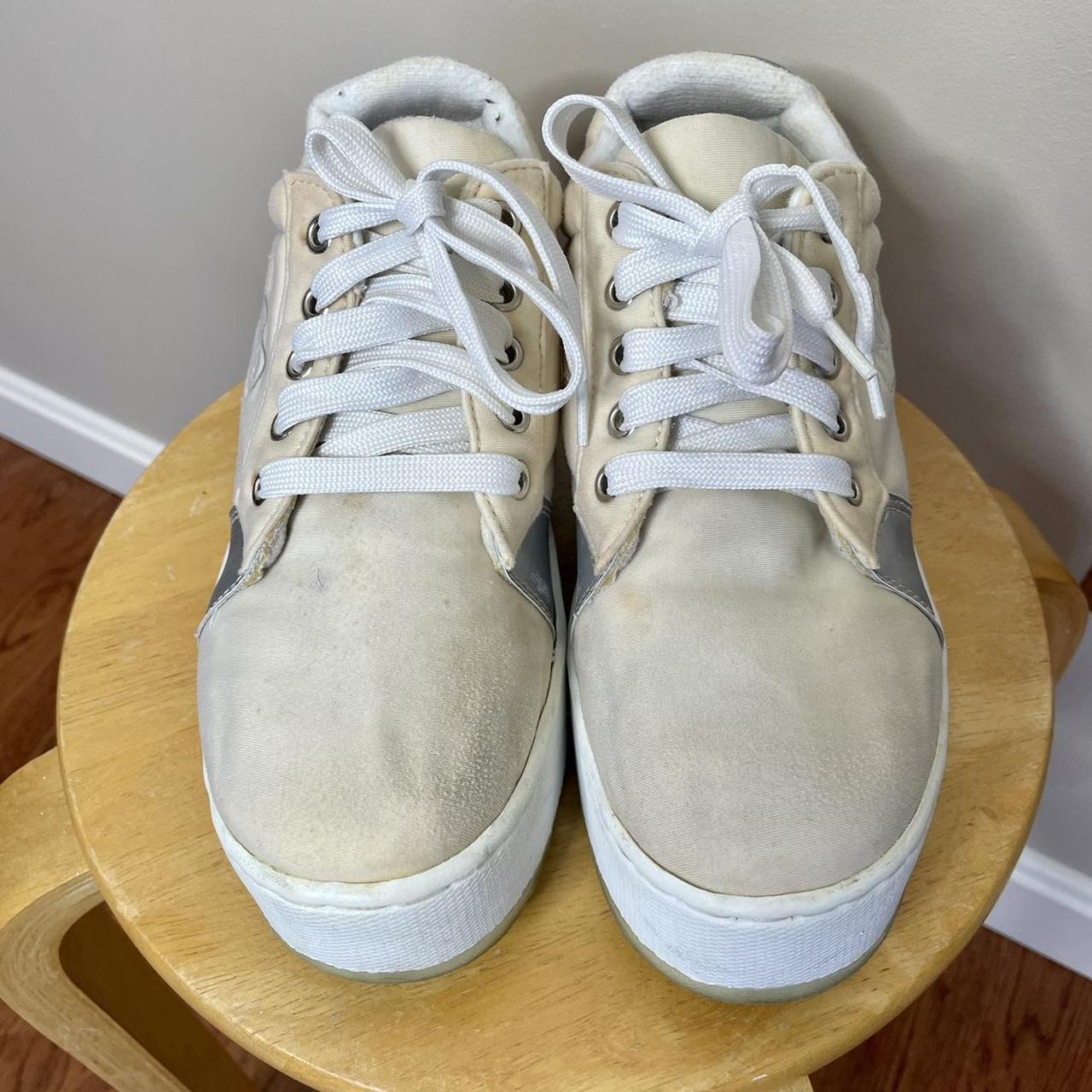 Vintage 2000s tan platform sneakers by No... - Depop