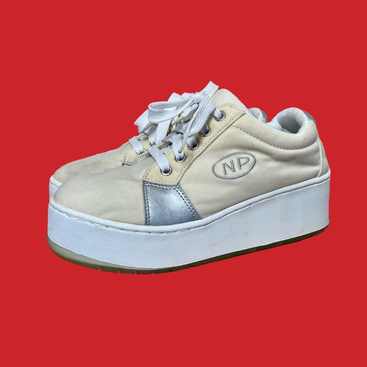 American Vintage Women's Cream Trainers Depop