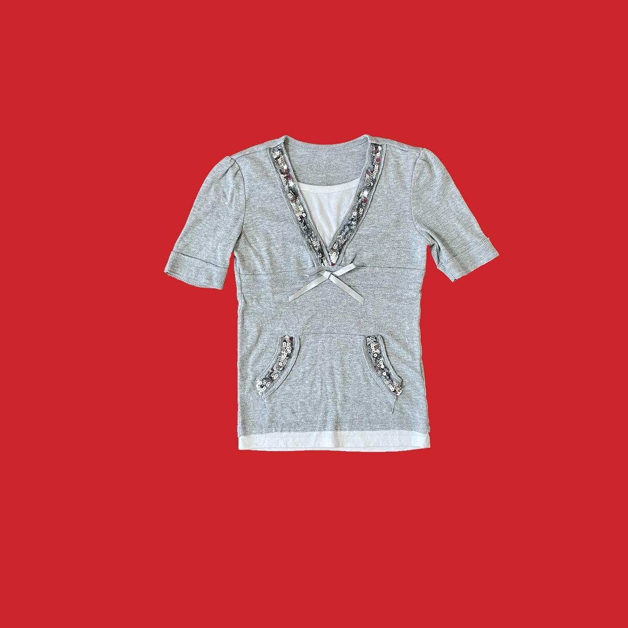 Copper Key Women's Grey Top Depop