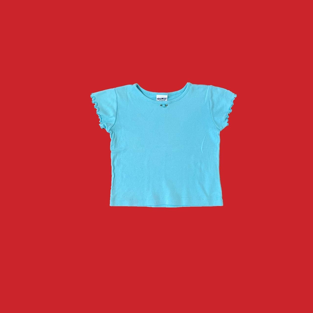 Sky blue plain crop t shirt, T shirt crop tops for women