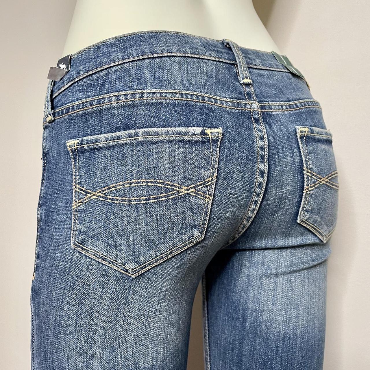 Vintage 2000s flare jeans by Abercrombie Cute pair... - Depop