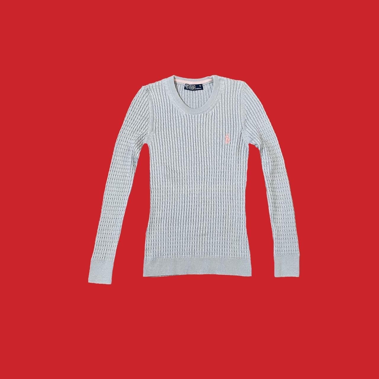 Ralph Lauren Sport Pink Knit V Neck Sweater Women's Size Medium
