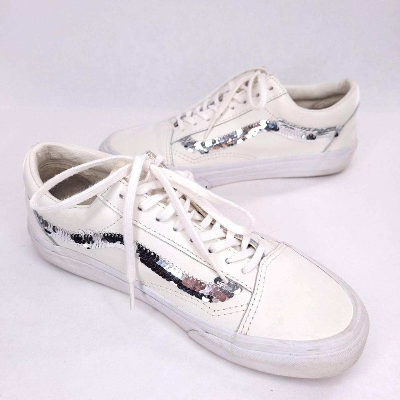 Vans sk8 low on sale womens Silver