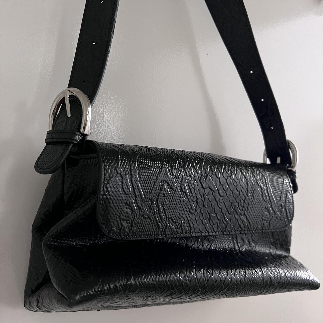 Nakedvice Croc Leather Handbag Fine Zip Pocket Depop